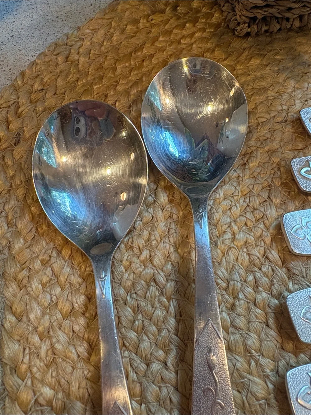 (8) Vintage Melchior Forks & (2) Spoons - MNCH USSR Silverplate